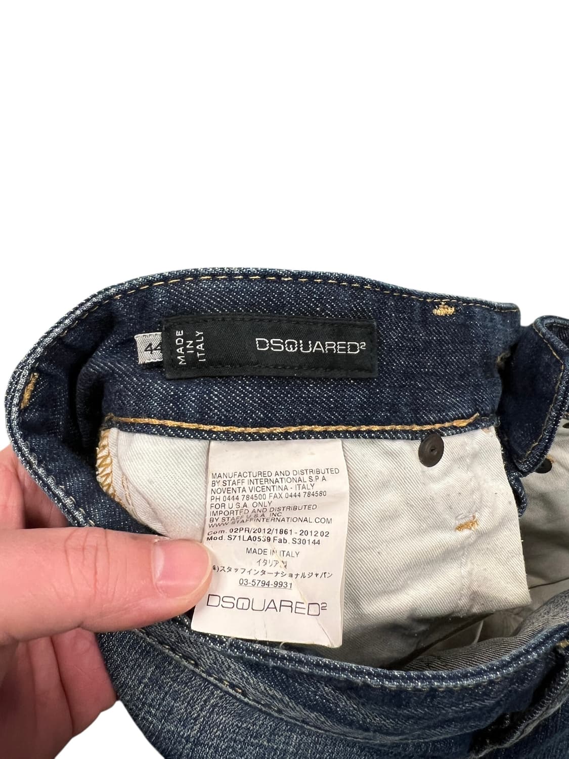 디스퀘어드2 데미지 워싱 데님팬츠 44 상품이미지4