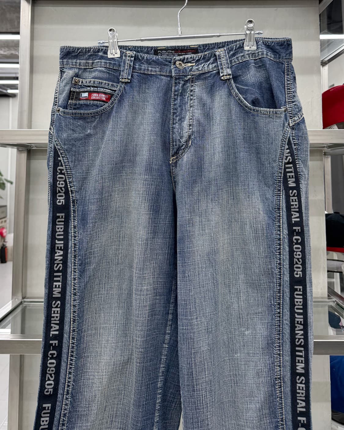 FUBU 00s 사이드라인 와이드 데님 팬츠 상품이미지2