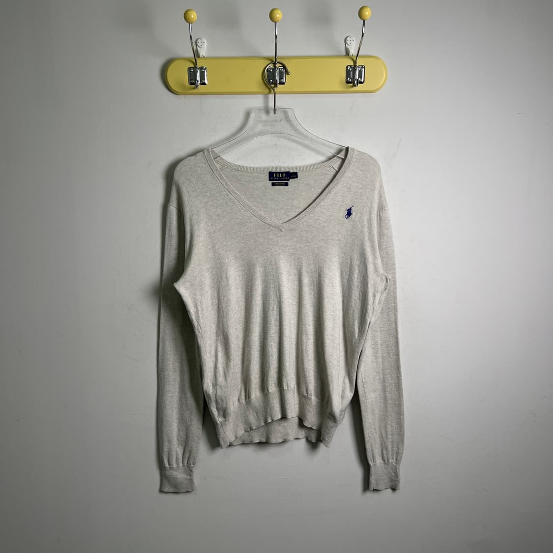 폴로 랄프로렌 피마 코튼 브이넥 니트 M 상품이미지1