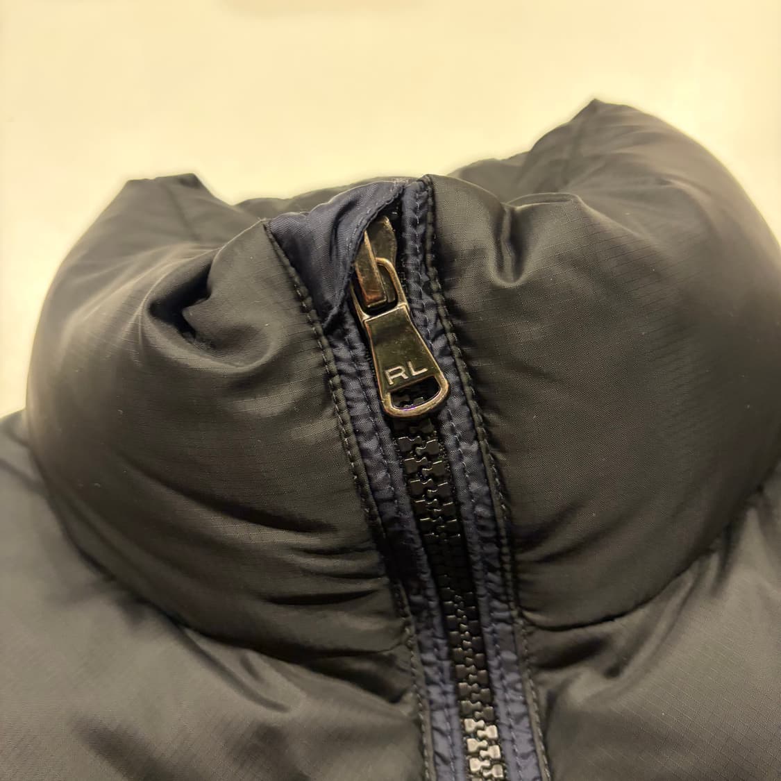 [S] 폴로 랄프로렌 블랙/네이비 패딩 점퍼 RL/250 C954 상품이미지4