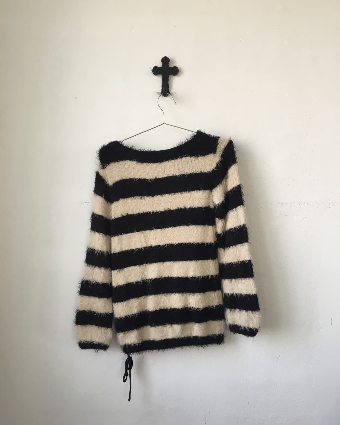 Stripe pattern fluffy knit 상품이미지3