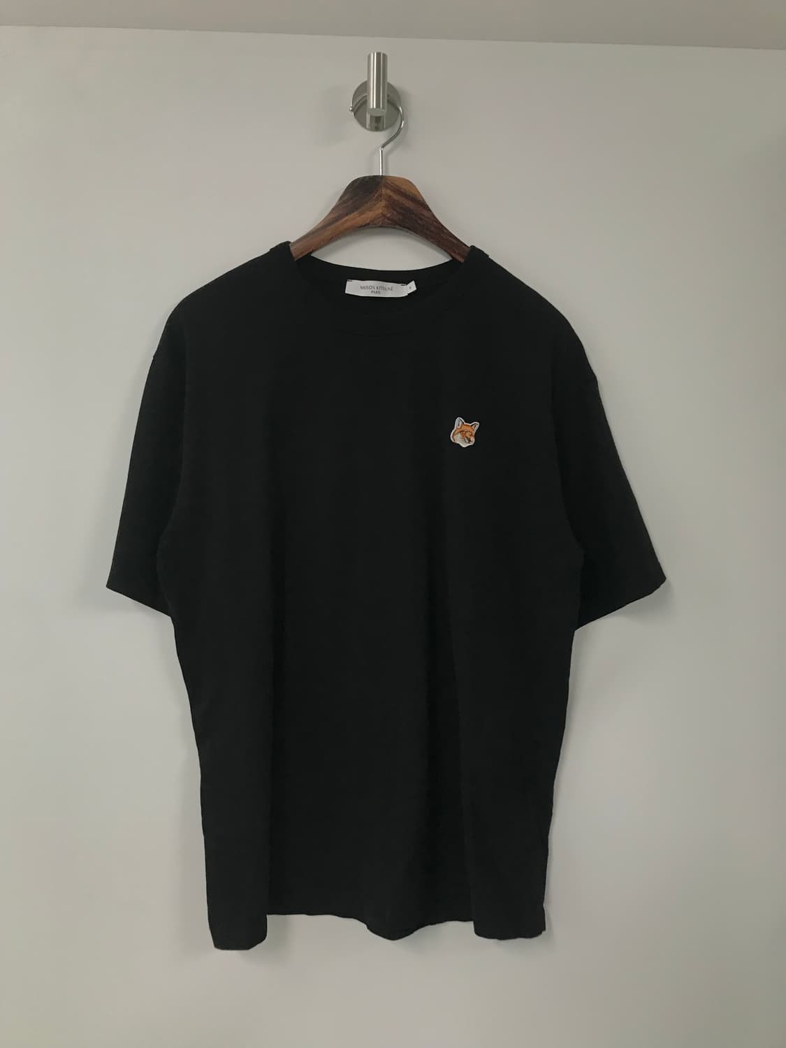 메종키츠네 폭스헤드 블랙 반팔 티셔츠 상품이미지2