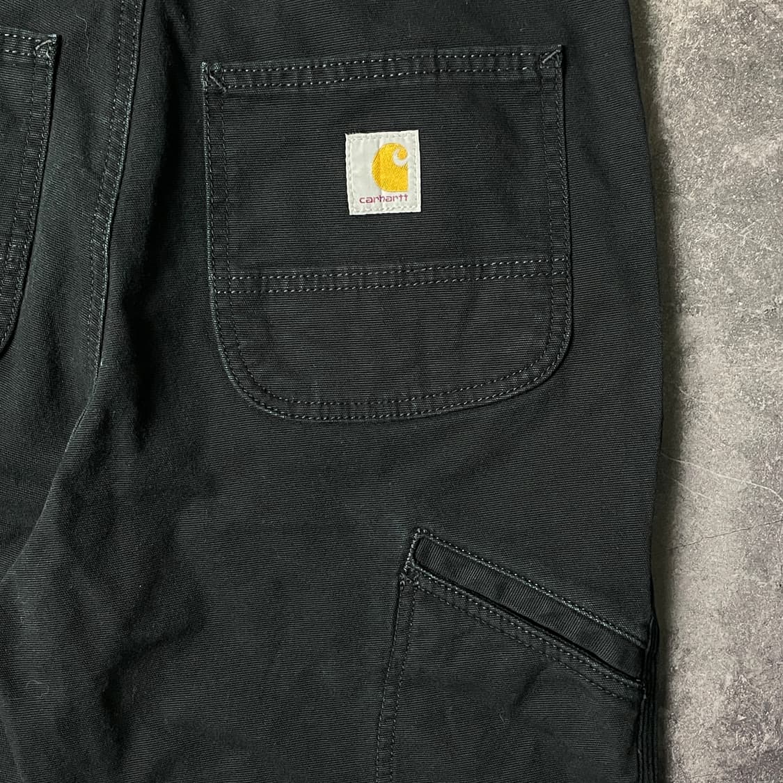 CARHARTT 칼하트 빈티지 블랙 릴렉스드핏 워크 팬츠 A00906 상품이미지7