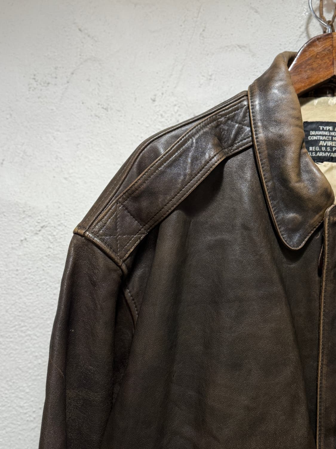 아비렉스Avirex 미공군 A2 레더 재킷 상품이미지4