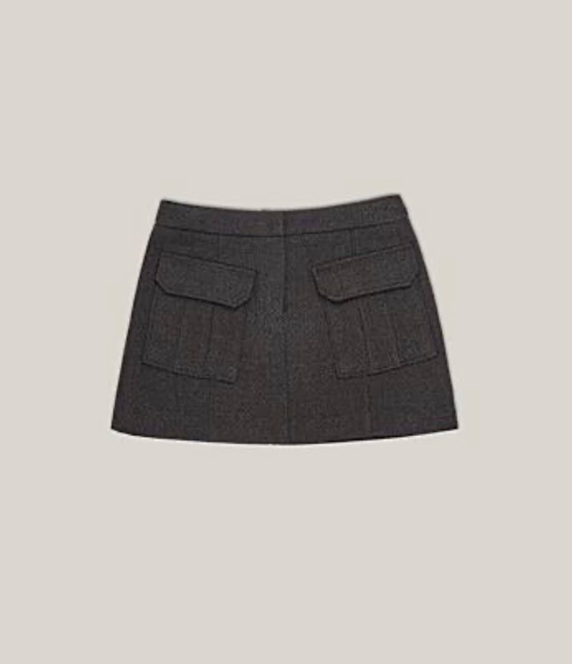 ouro 아우로 pocket point skirt 차콜 치마 스커트 상품이미지1