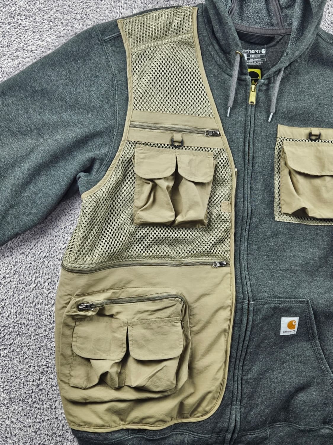 칼하트 유틸리티 베스트 커스텀 스웻 후드 집업 ( XL ) / 11190 상품이미지7