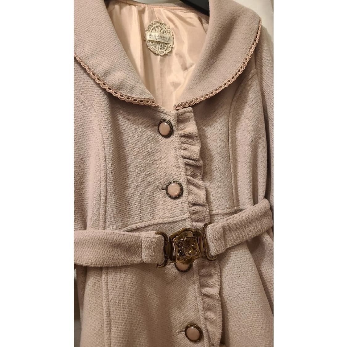 리즈리사 엑시즈팜 히메갸루 로즈 코트 라떼갸루 빈티지 모리걸 상품이미지4