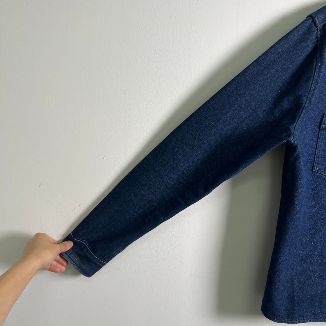 A.P.C. 아페쎄 투포켓 인디고 데님 셔츠 M 상품이미지7