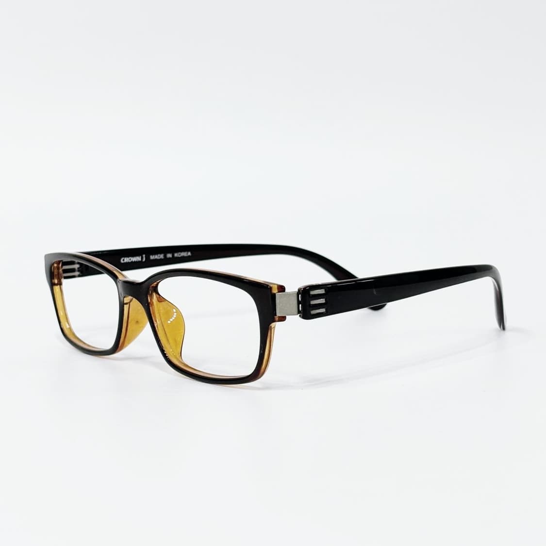 CROWN 브라운 뿔테 데드스탁 빈티지안경 상품이미지2