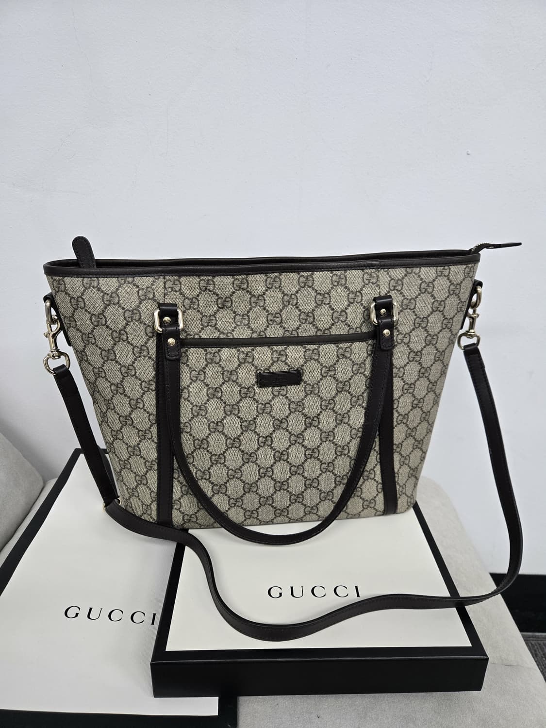 [보증서 정품]구찌 시그니처 토트 숄더백 상품이미지1