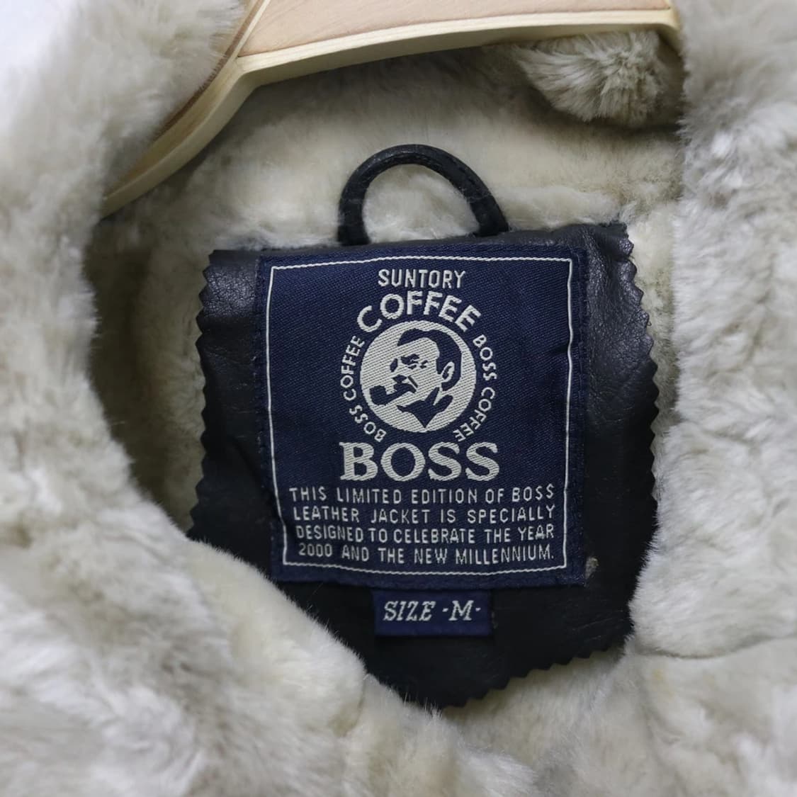 SUNTORY BOSS COFFEE 소가죽 무스탕 자켓 64768 상품이미지9