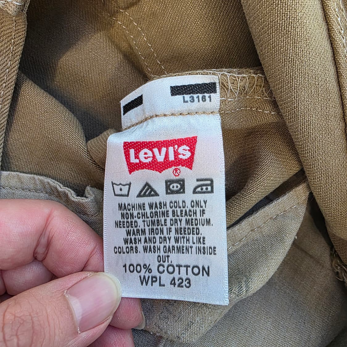 [W34L32]리바이스 501 브라운 스트레이트 데님팬츠 상품이미지4