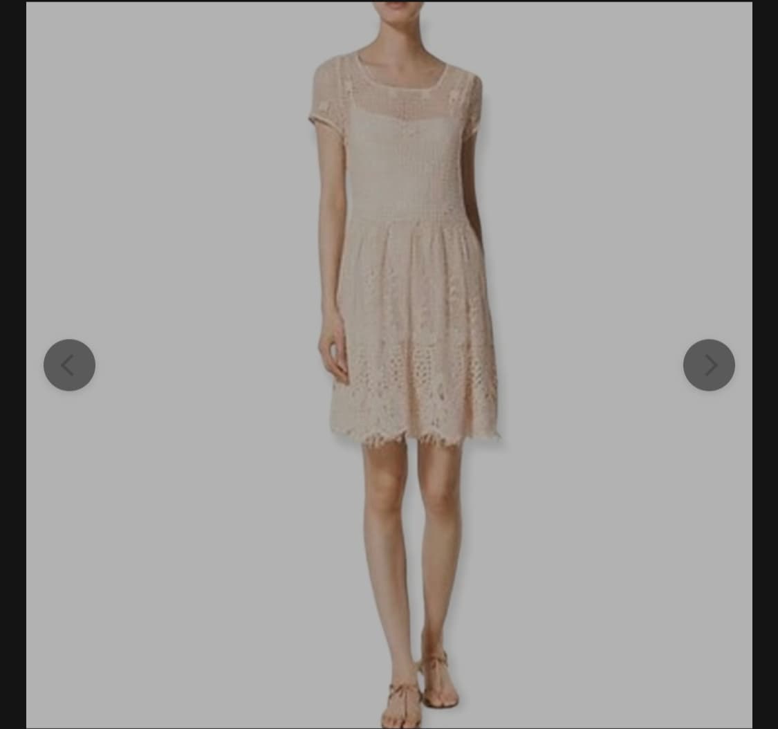 [Massimo Dutti] 마시모두띠 자수 크로셰 레이스 원피스 상품이미지1