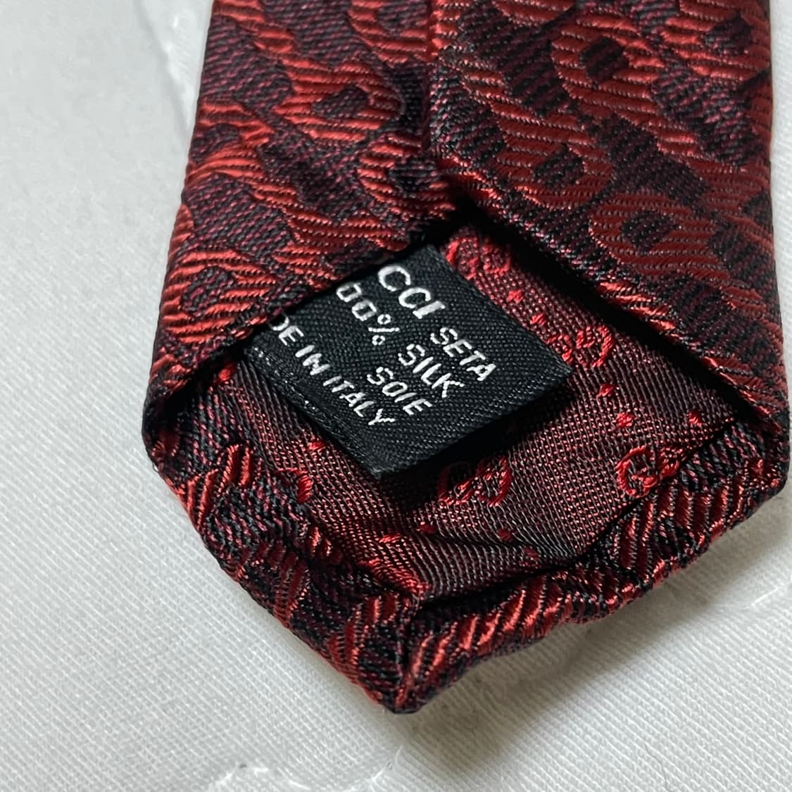 GUCCI 구찌 시그니처 홀스빗 레지멘탈 실크타이 상품이미지5