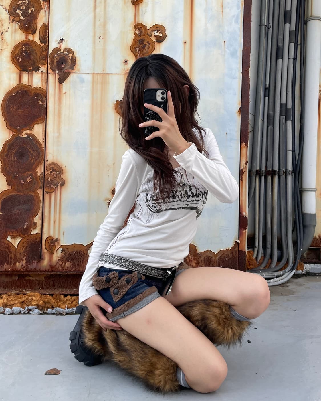 🎸DIESEL 화이트 프린팅 롱슬리브🎸 상품이미지4