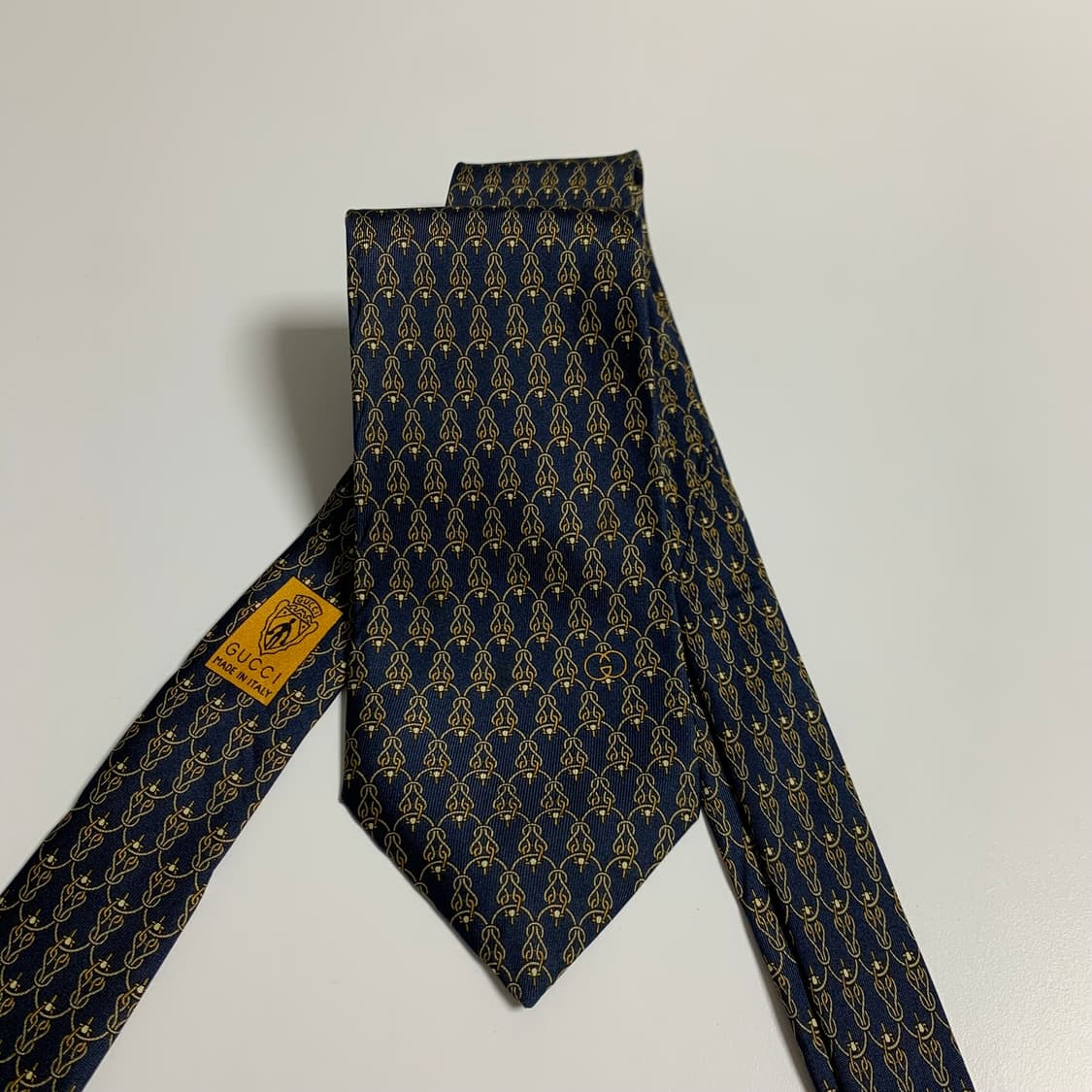 구찌(GUCCI) 기하학적패턴 GG심플로고 명품넥타이 이태리 100실크 상품이미지9