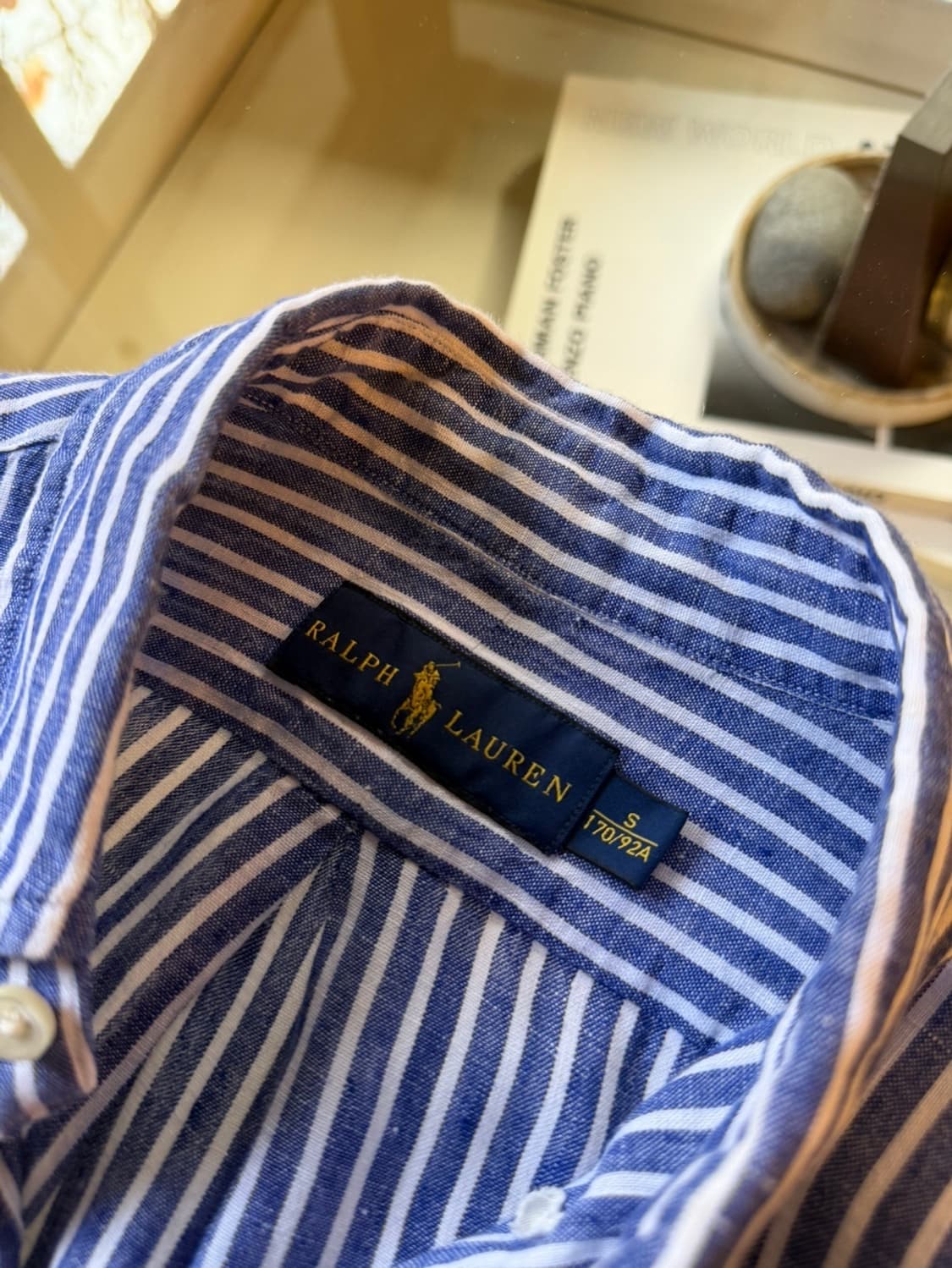 폴로 랄프로렌 리넨 셔츠 슬림100 상품이미지9