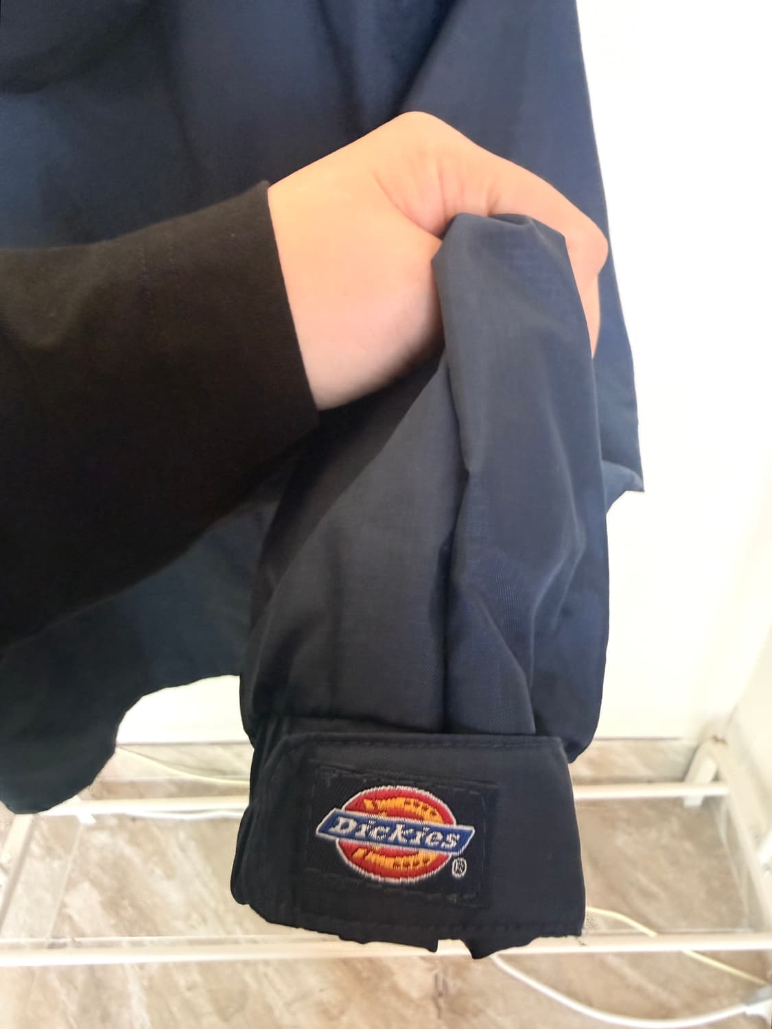 디키즈(Dickies) 집업져지 트랙탑 네이비  상품이미지5