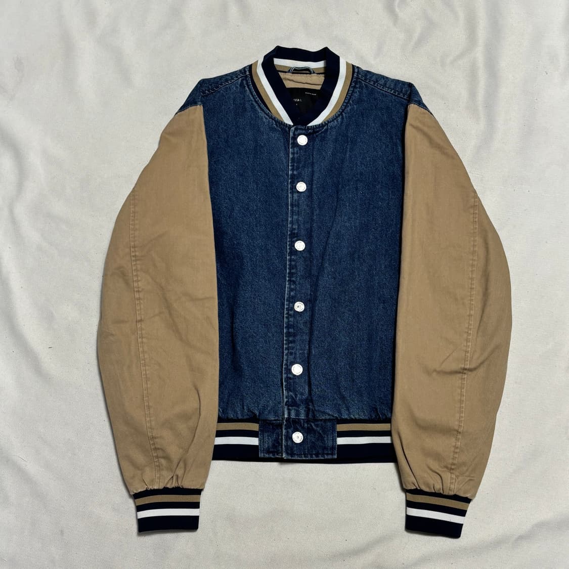 L 자라 맨즈 데님 바시티 자켓 상품이미지2