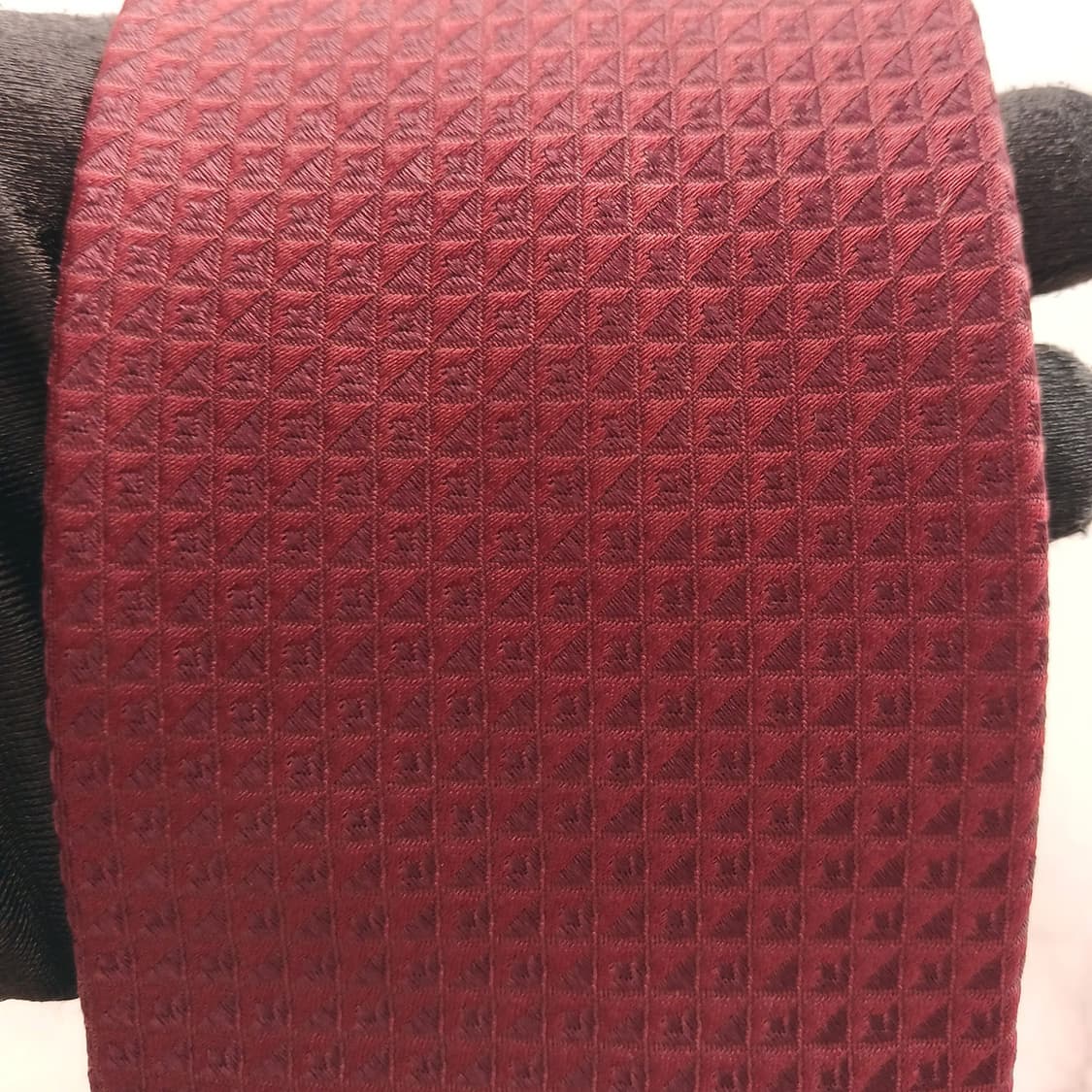 캘빈클라인 실크 버건디 자카드 넥타이 8.5cm 새상품 A18523
 상품이미지5