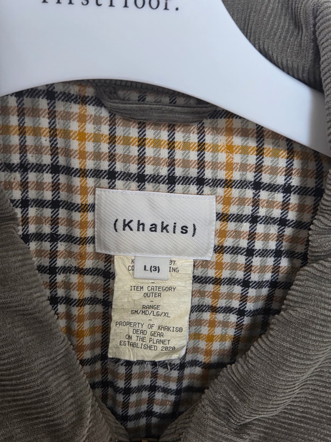 [L] 카키스 코듀로이 스윙자켓 세이지 상품이미지4