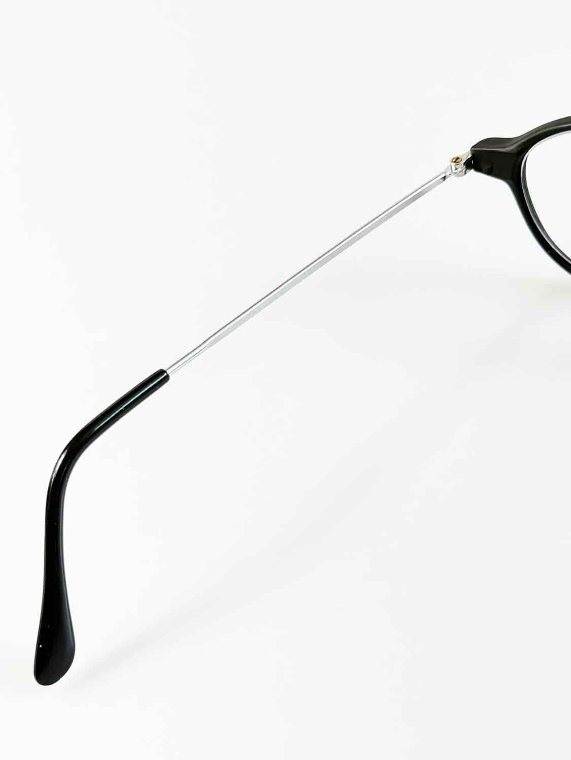 90s VORTEX 블랙 실버 뿔테 오벌 프레임 빈티지 안경 상품이미지7