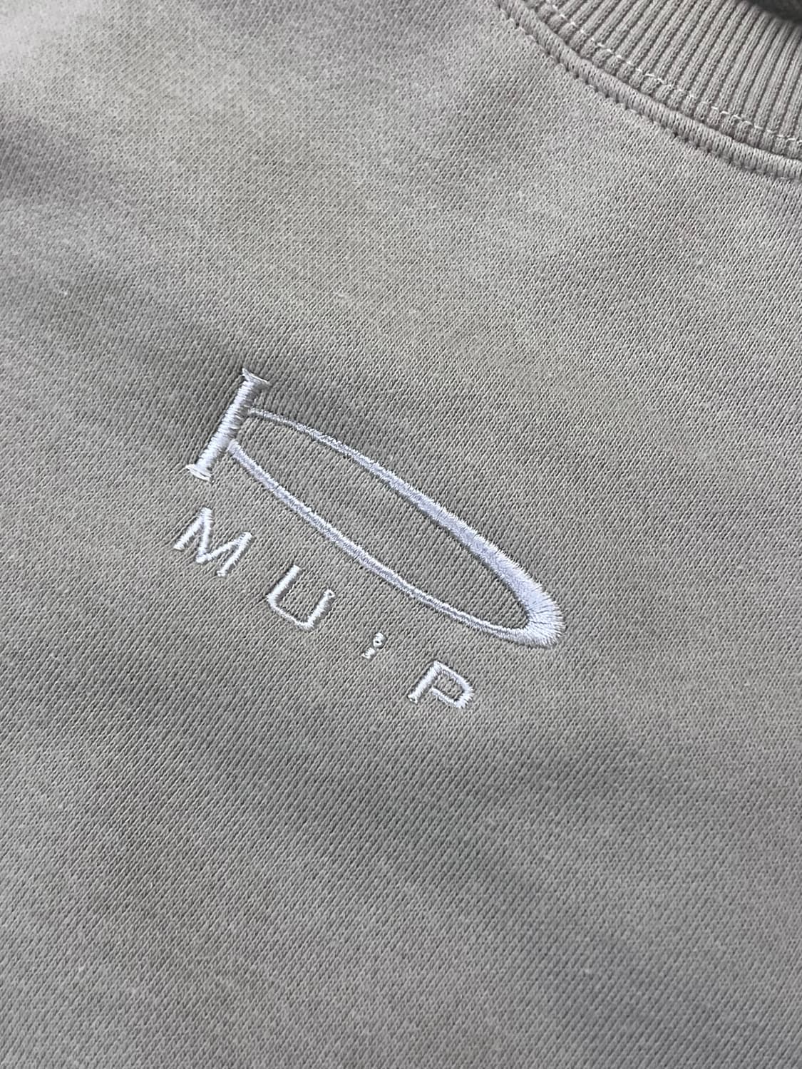 PHYPS® X MU:P 스티치 맨투맨 베이지 S  #csz3520 상품이미지4