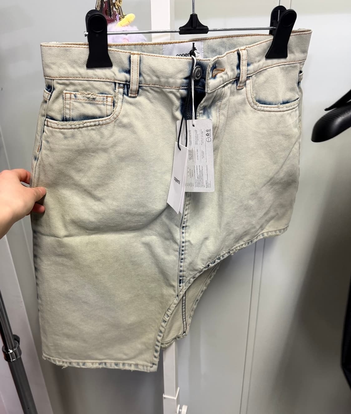 코페르니 비대칭 데님 스커트 상품이미지4