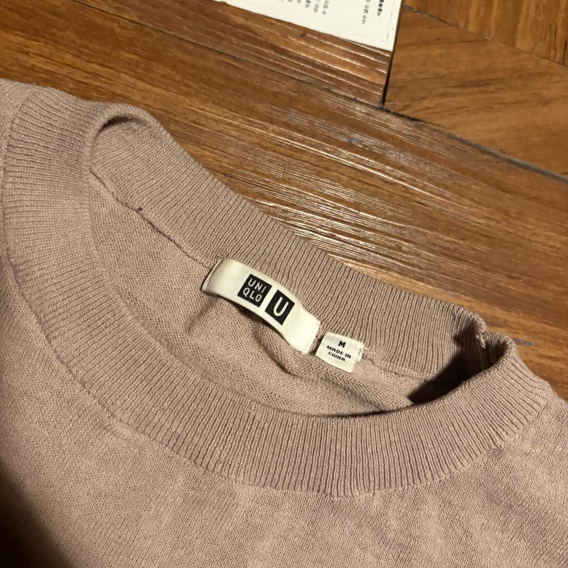 Uniqlo U Pink Knit Tshirt 상품이미지3
