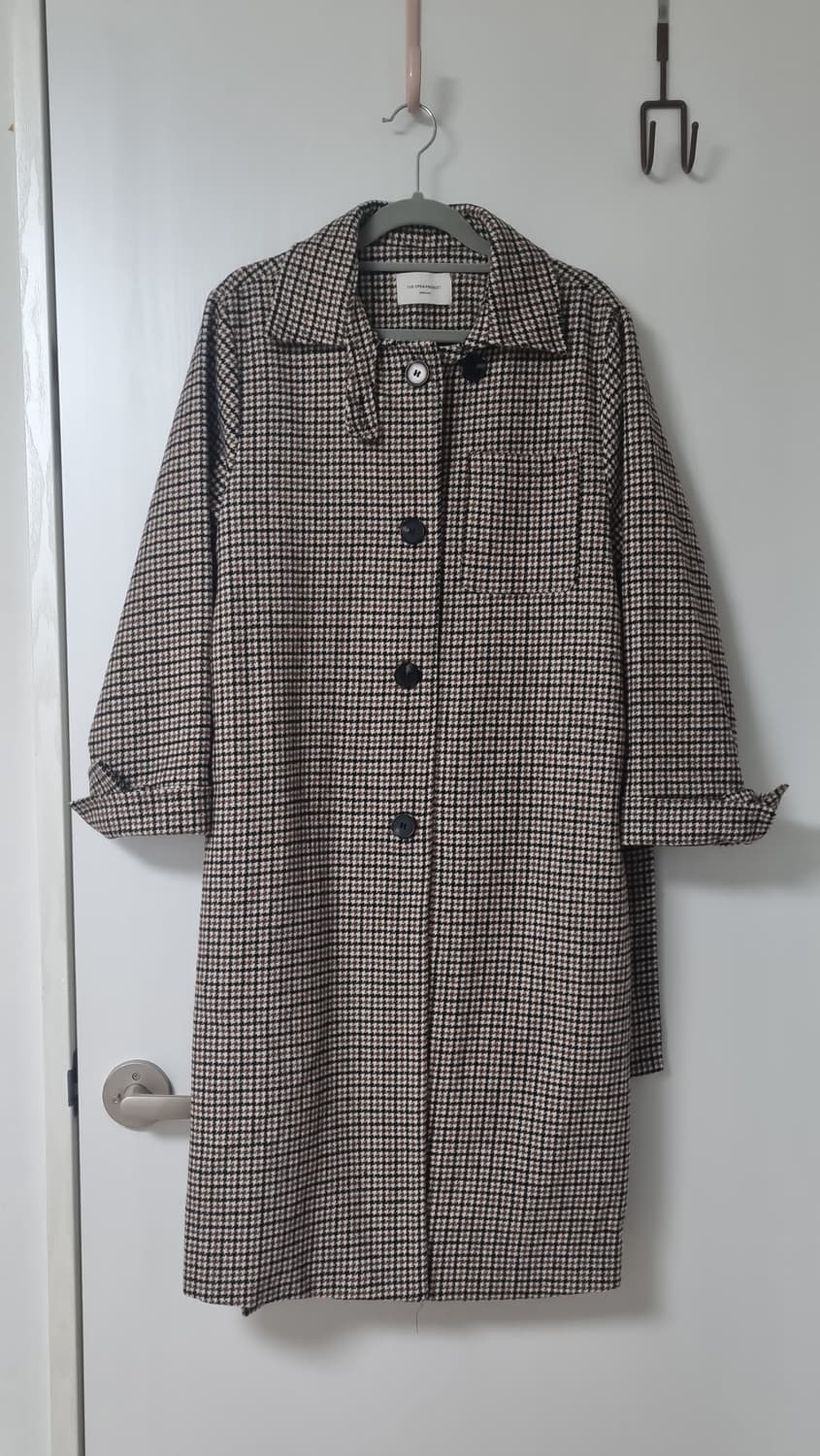 더오픈프로덕트 체크 롱 코트 상품이미지1