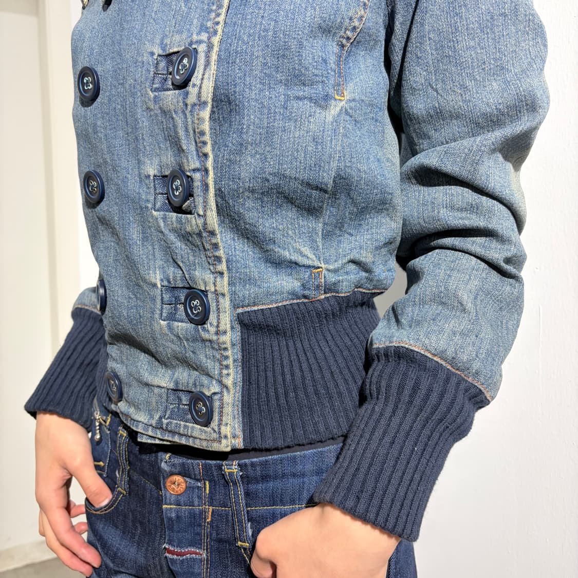 GAP 갭 데님 더블 숏자켓 상품이미지2