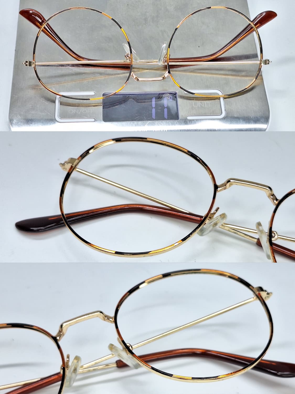 90s 일본 빈티지 라운드 칠보 안경테 132mm 클래식 레트로 복고 상품이미지8