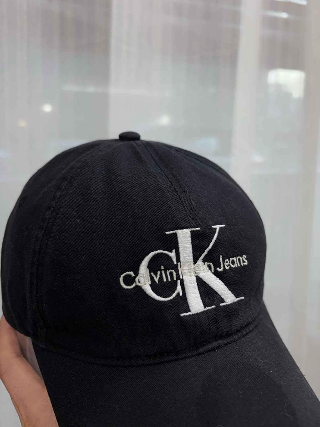 CK 캘빈클라인 모노그램 로고 볼캡 모자 상품이미지2