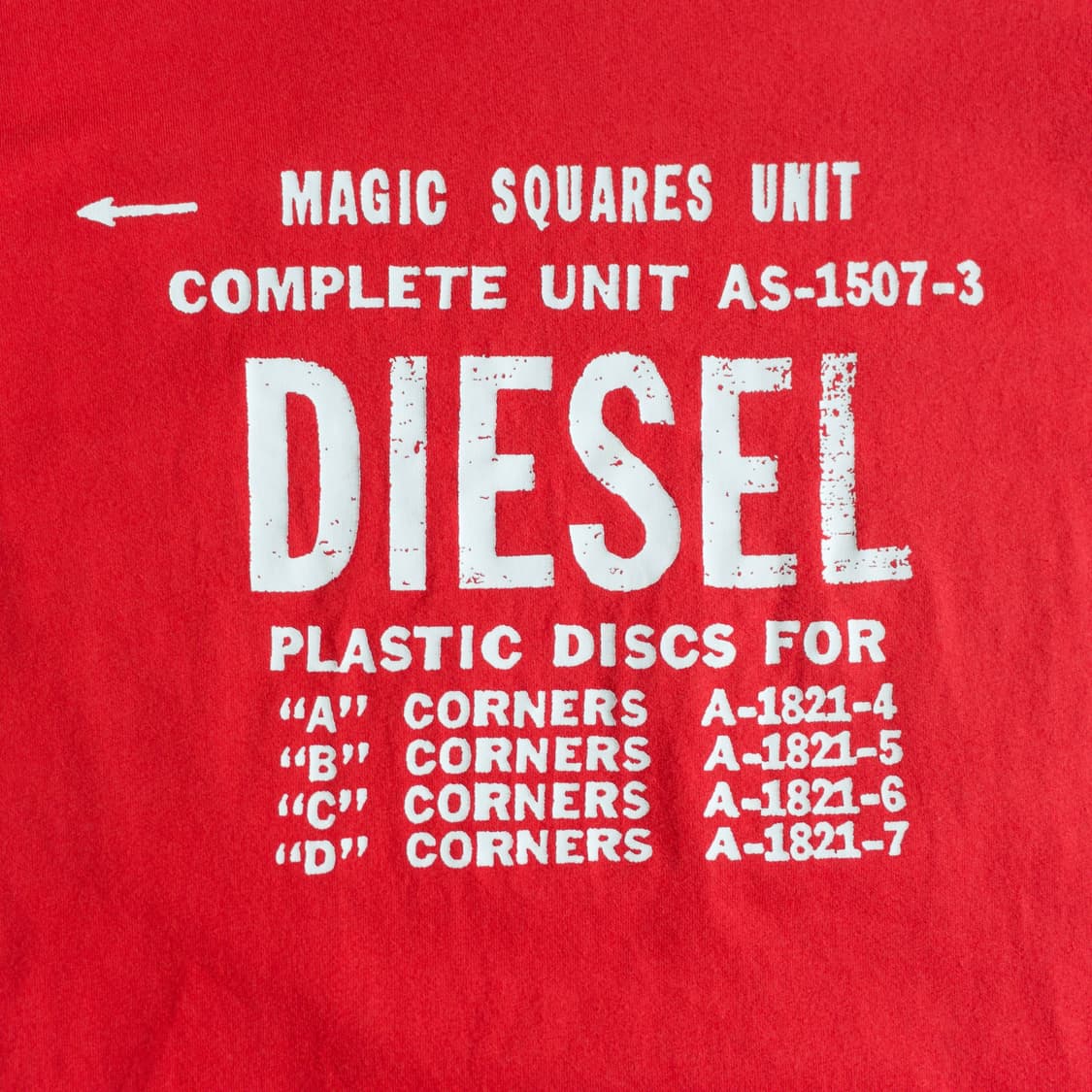 Diesel printing logo cotton 1/2 tee 상품이미지4