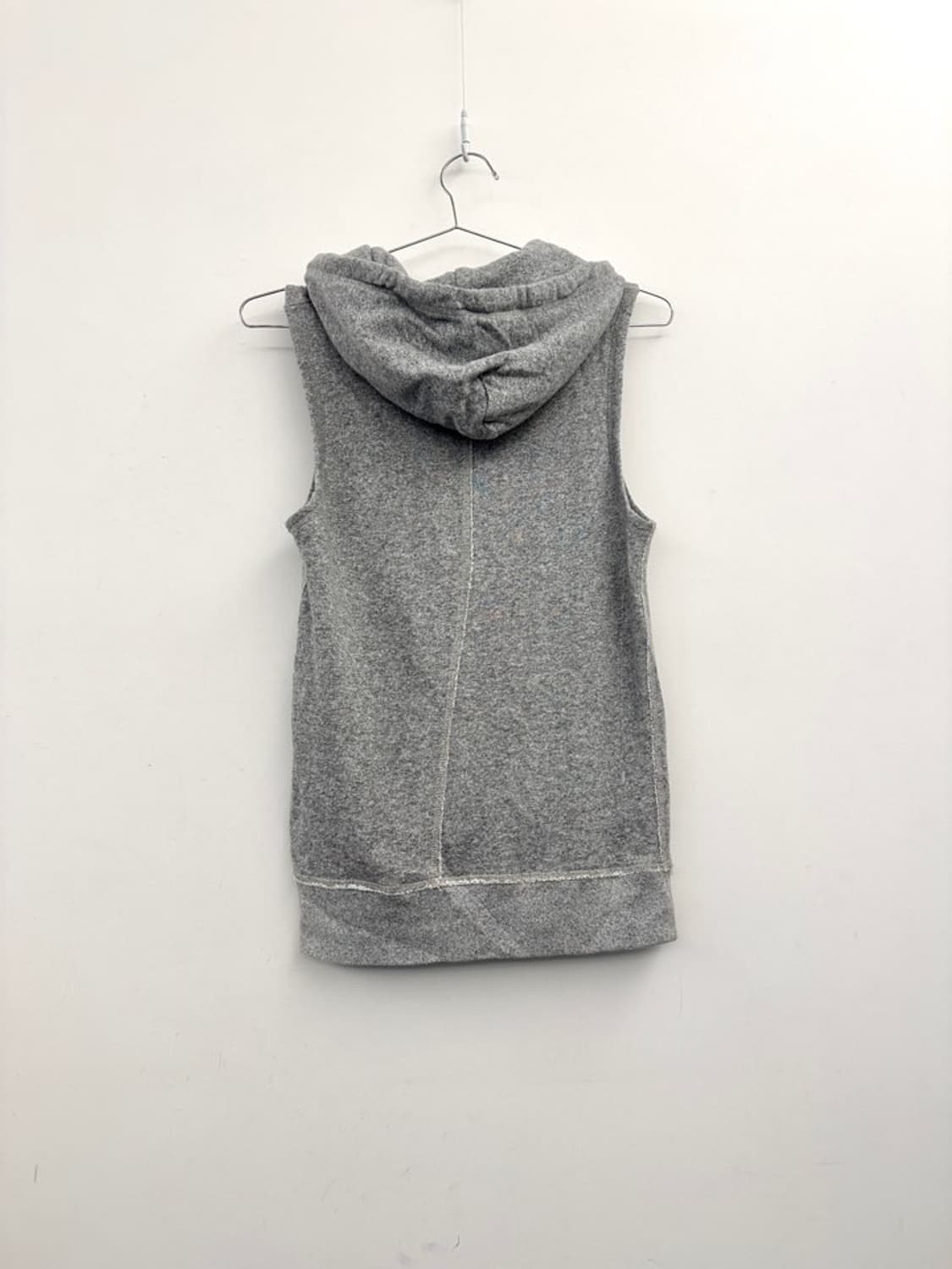 Hoody sleeveless zip up / grey 상품이미지3