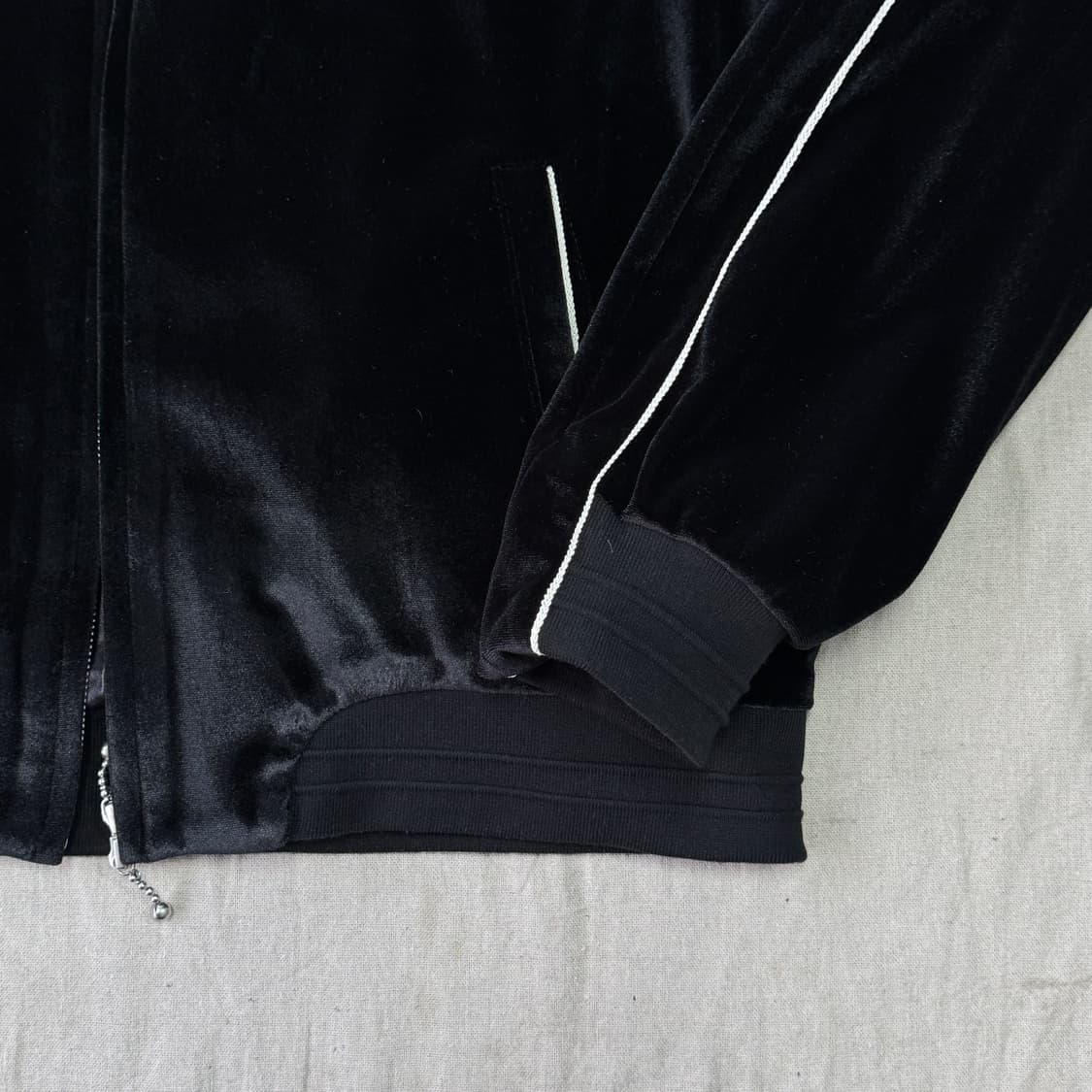 ETCE 스컬 벨벳 블루종 자켓 L 상품이미지3