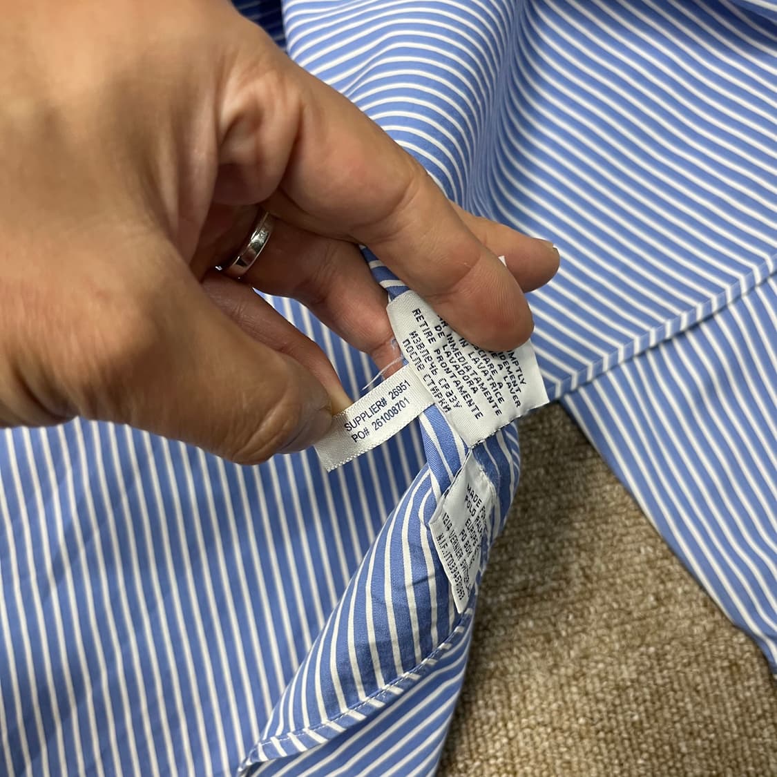 폴로 랄프로렌 스트라이프 셔츠 상품이미지5