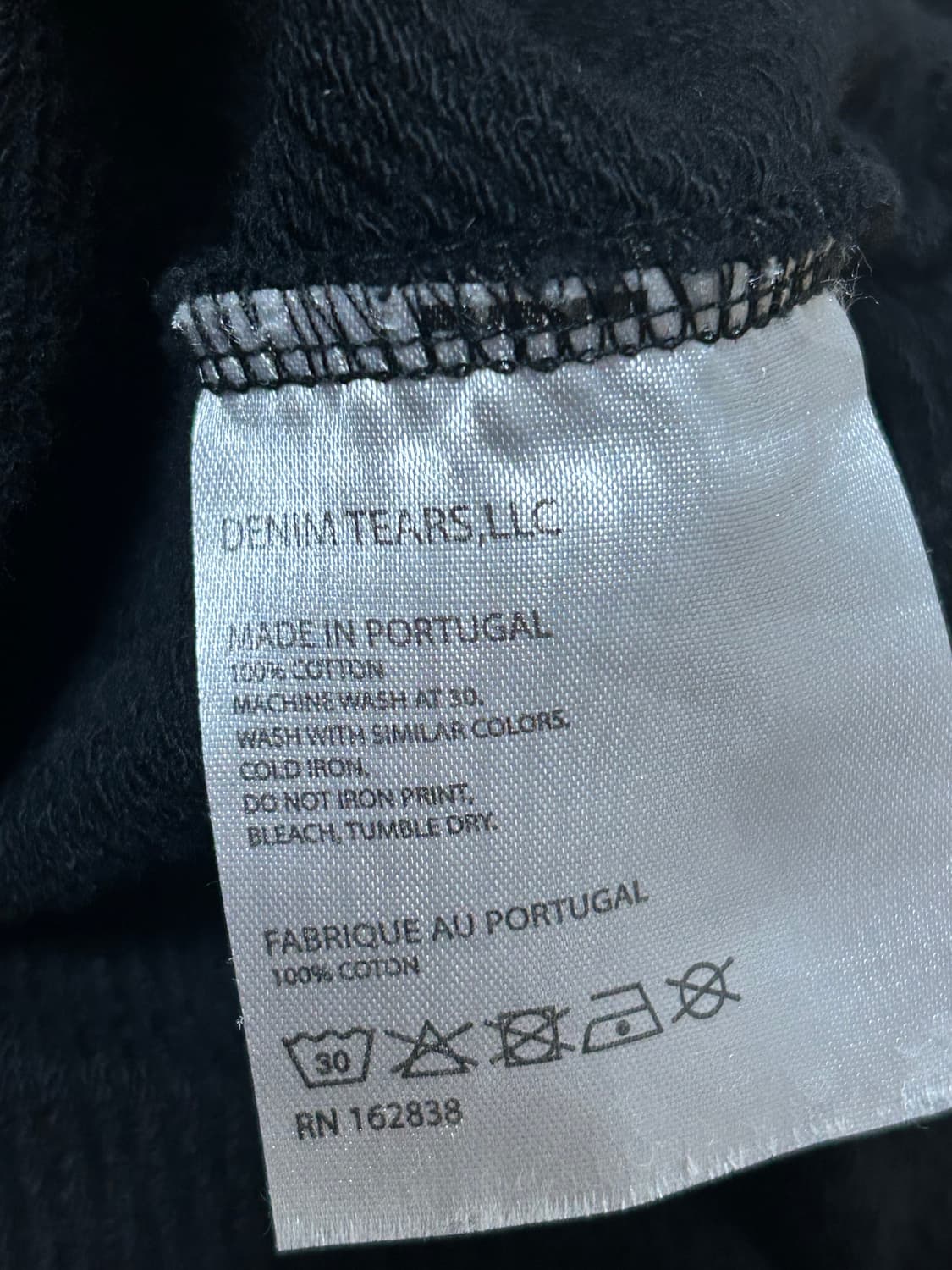 데님티어스 후드티 블랙 상품이미지3