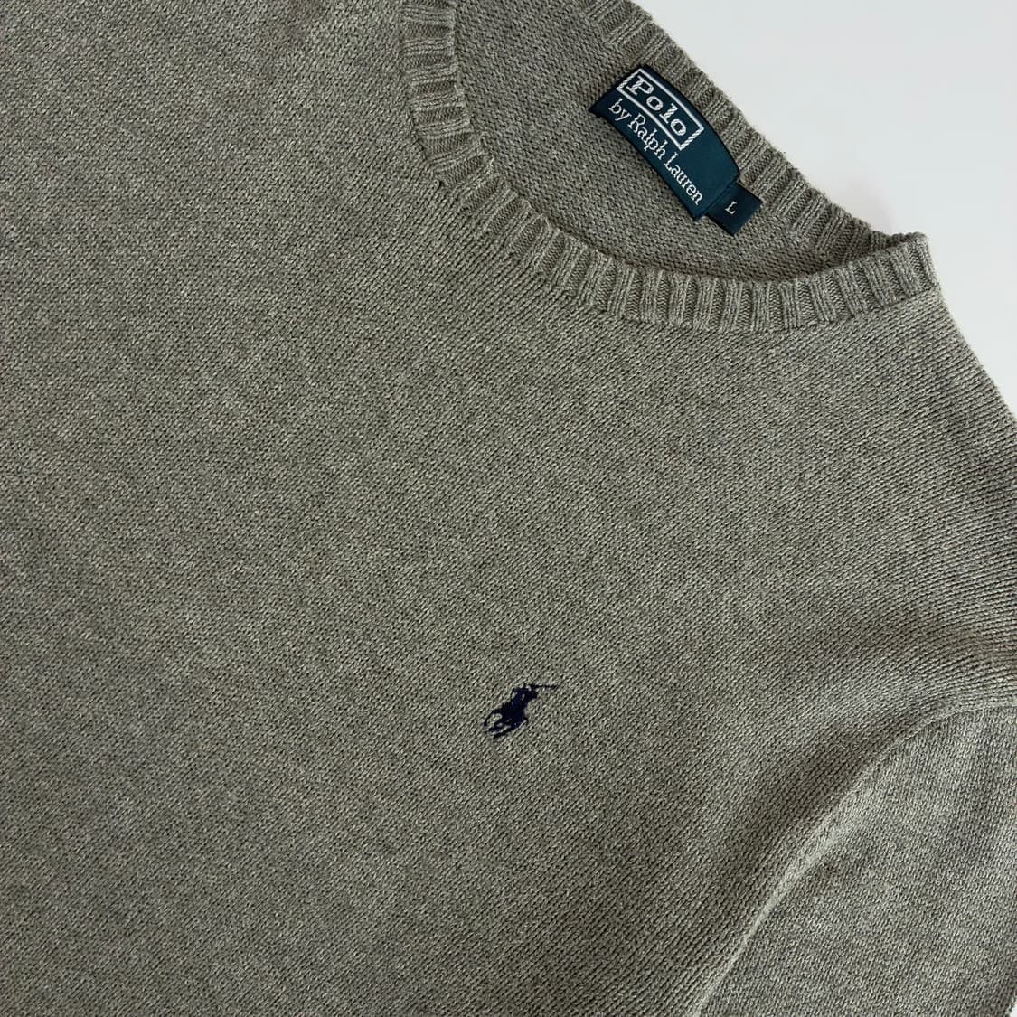 Polo  폴로 랄프로렌 자수 그레이 코튼 니트 상품이미지2