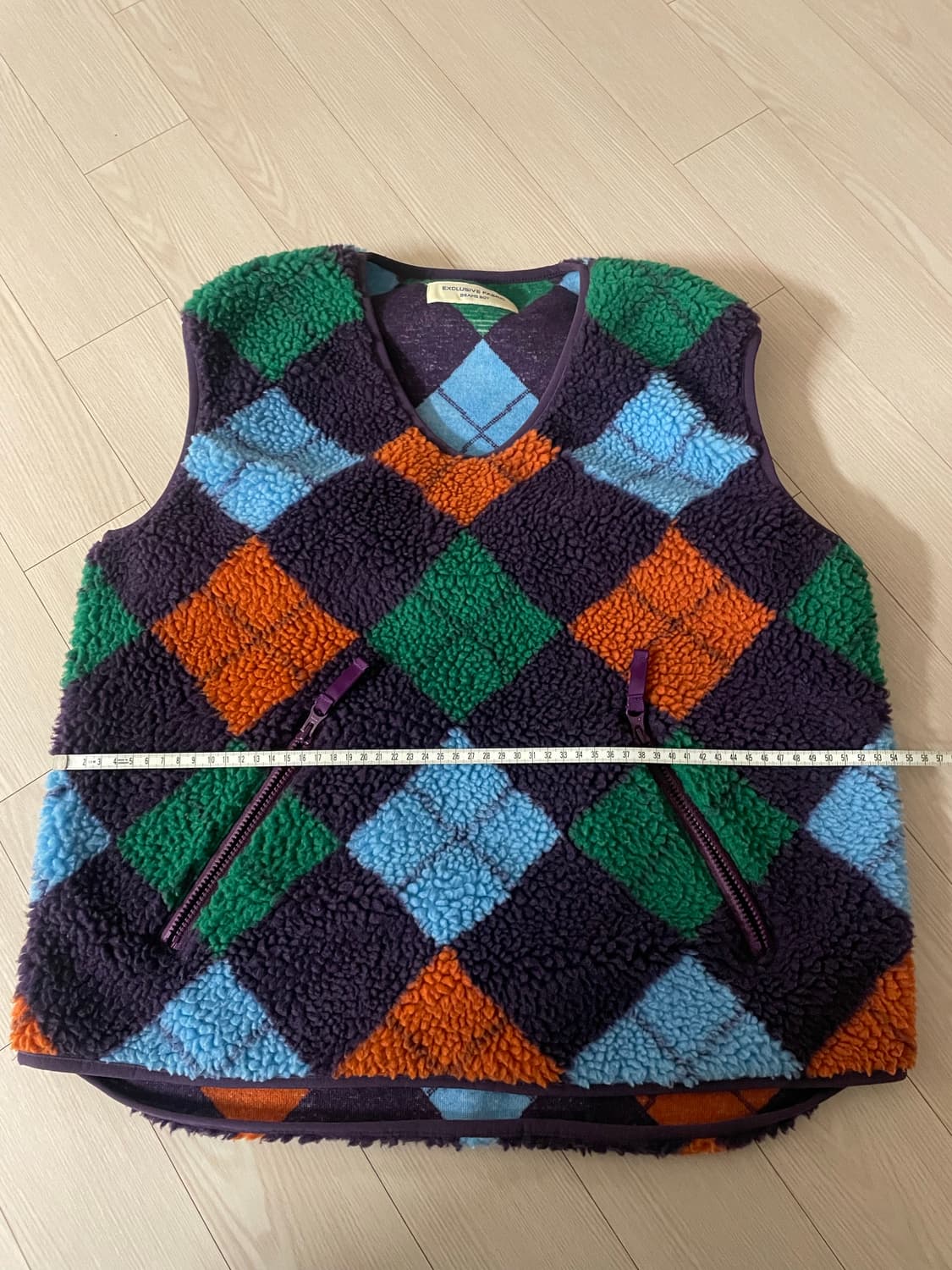 Beams Boy 자카드 보아 풀오버 베스트 상품이미지5