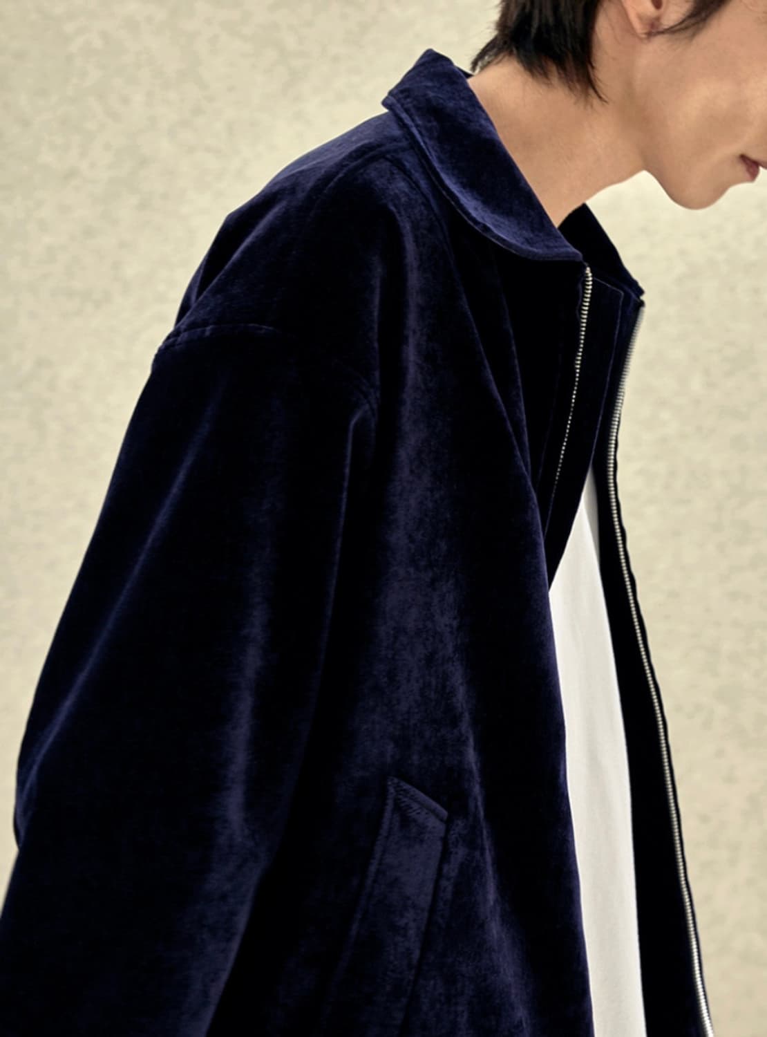 발루트 벨벳 블루종 네이비 새상품 상품이미지4