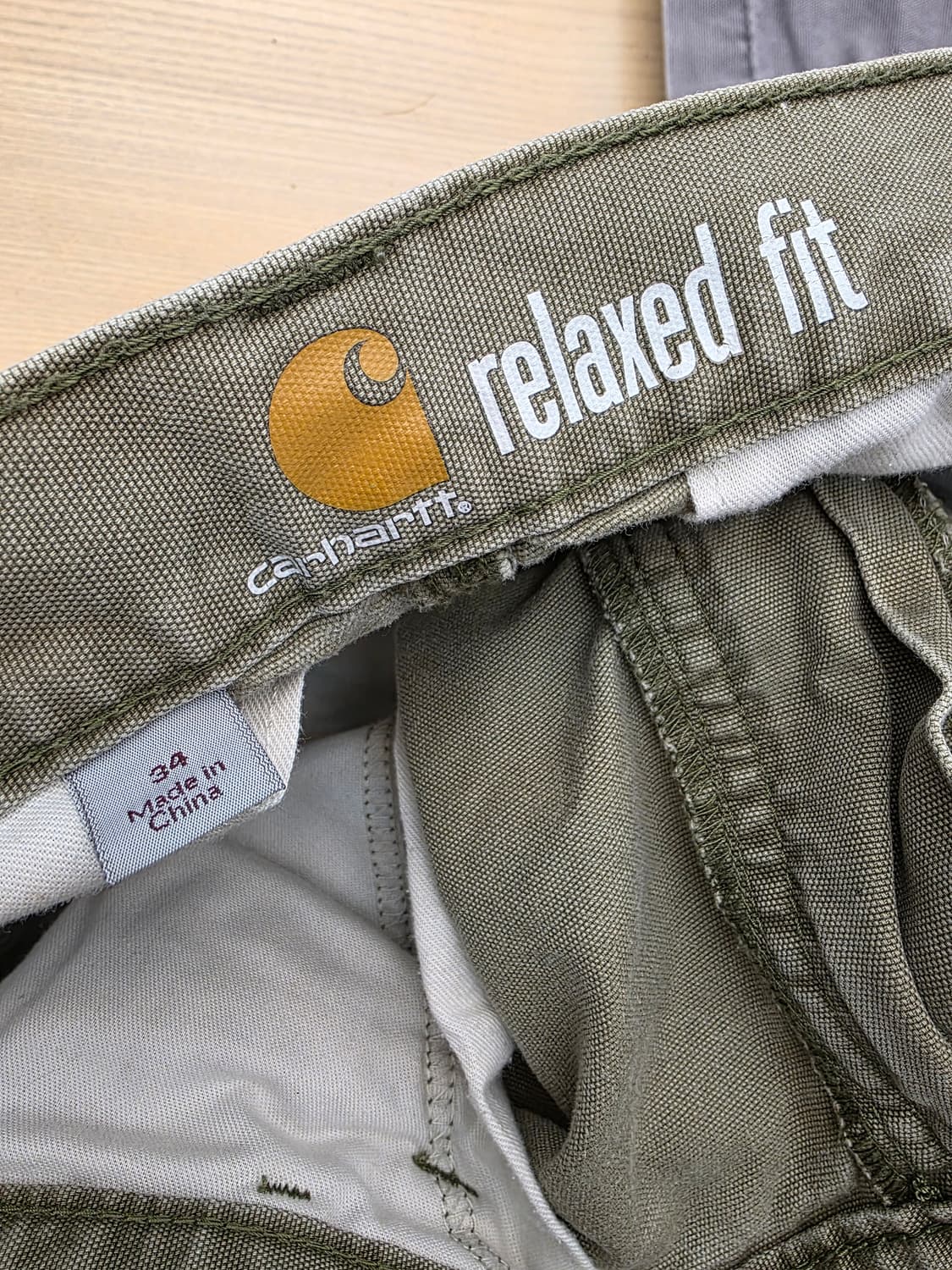 칼하트 카고 반바지 relaxed fit 34 카키 상품이미지7