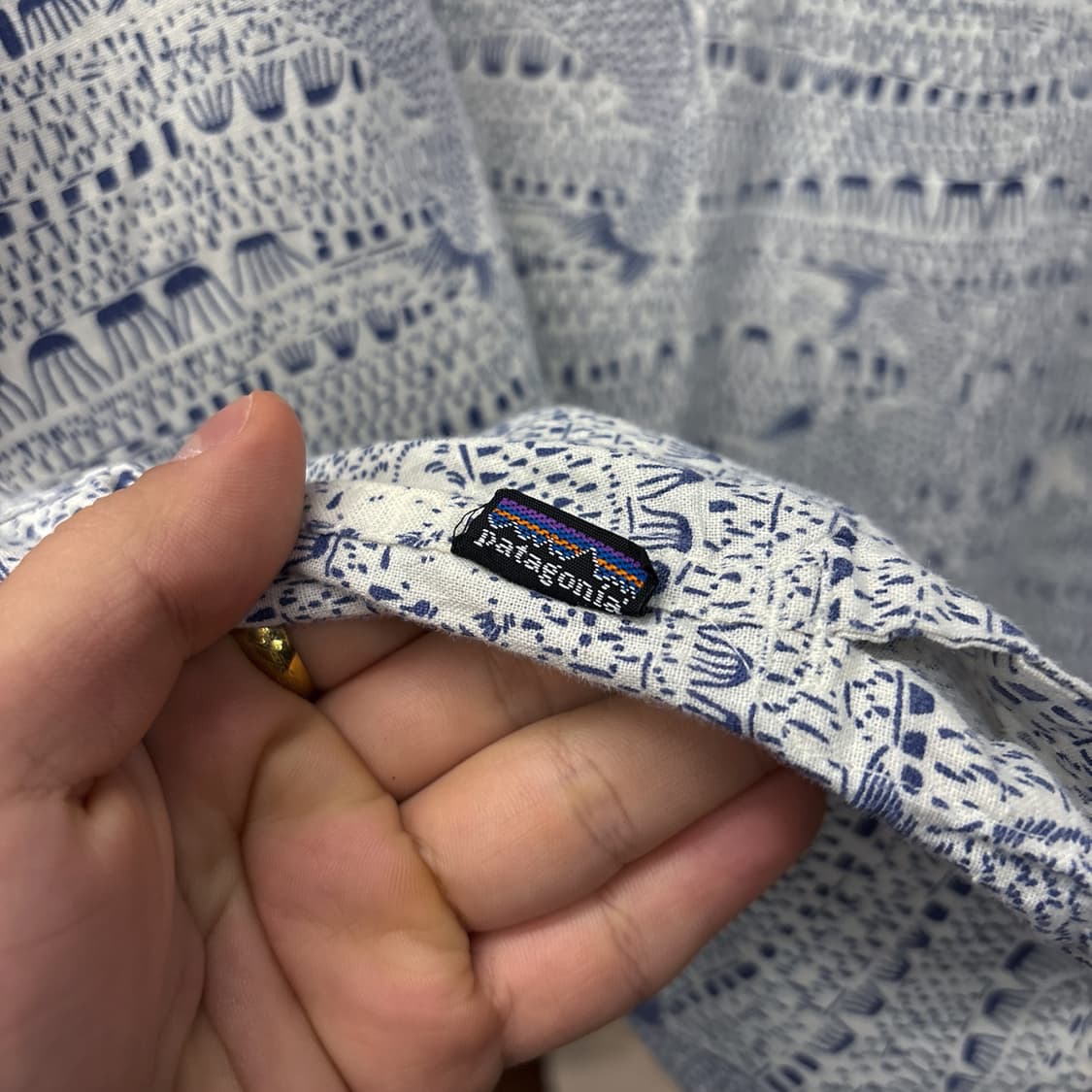 00s 파타고니아 오가닉코튼 본피쉬 프린팅 유틸리티 피싱셔츠 N1016 상품이미지8