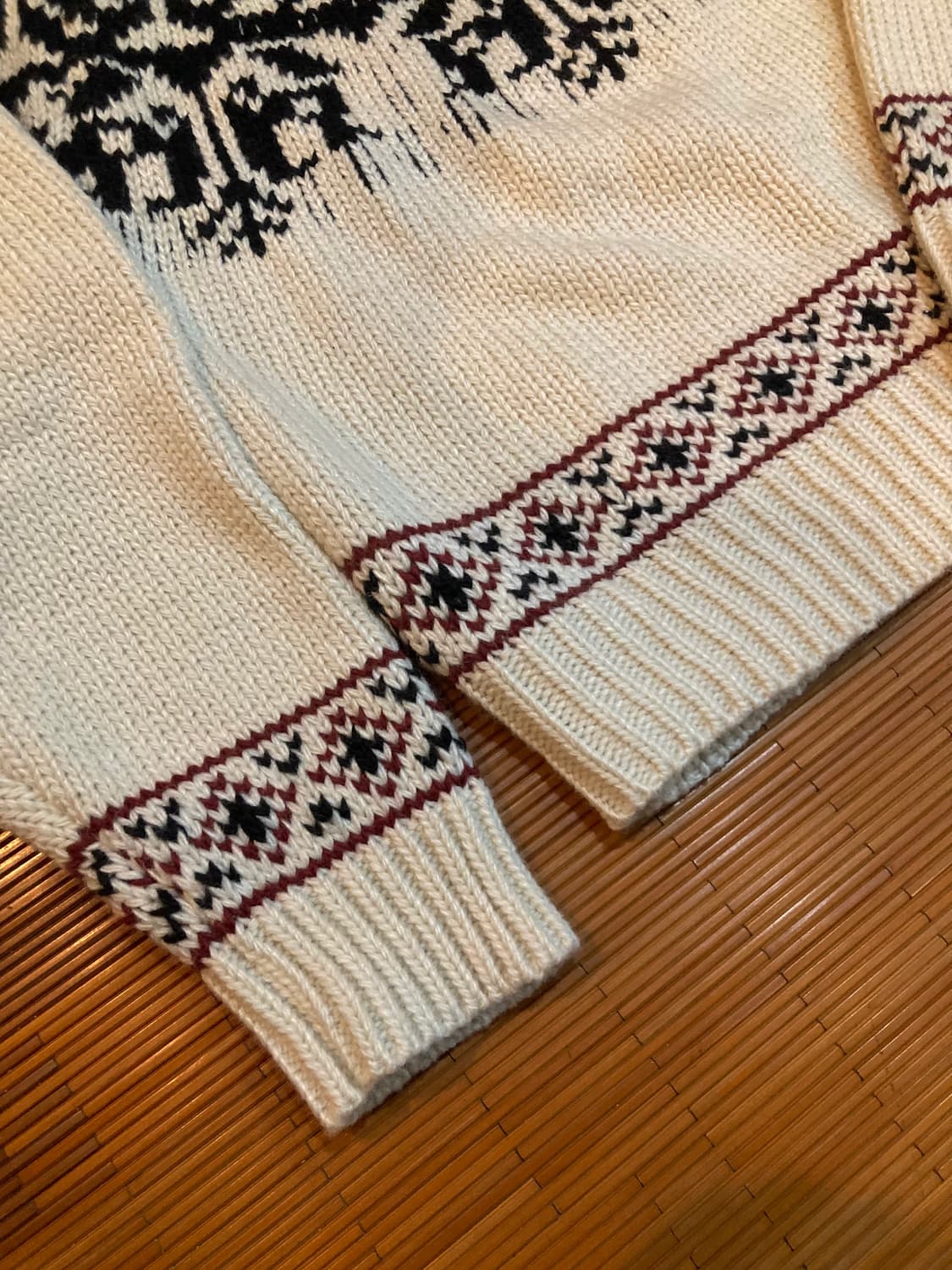 빈티지 노르딕 패턴 니트 상품이미지3