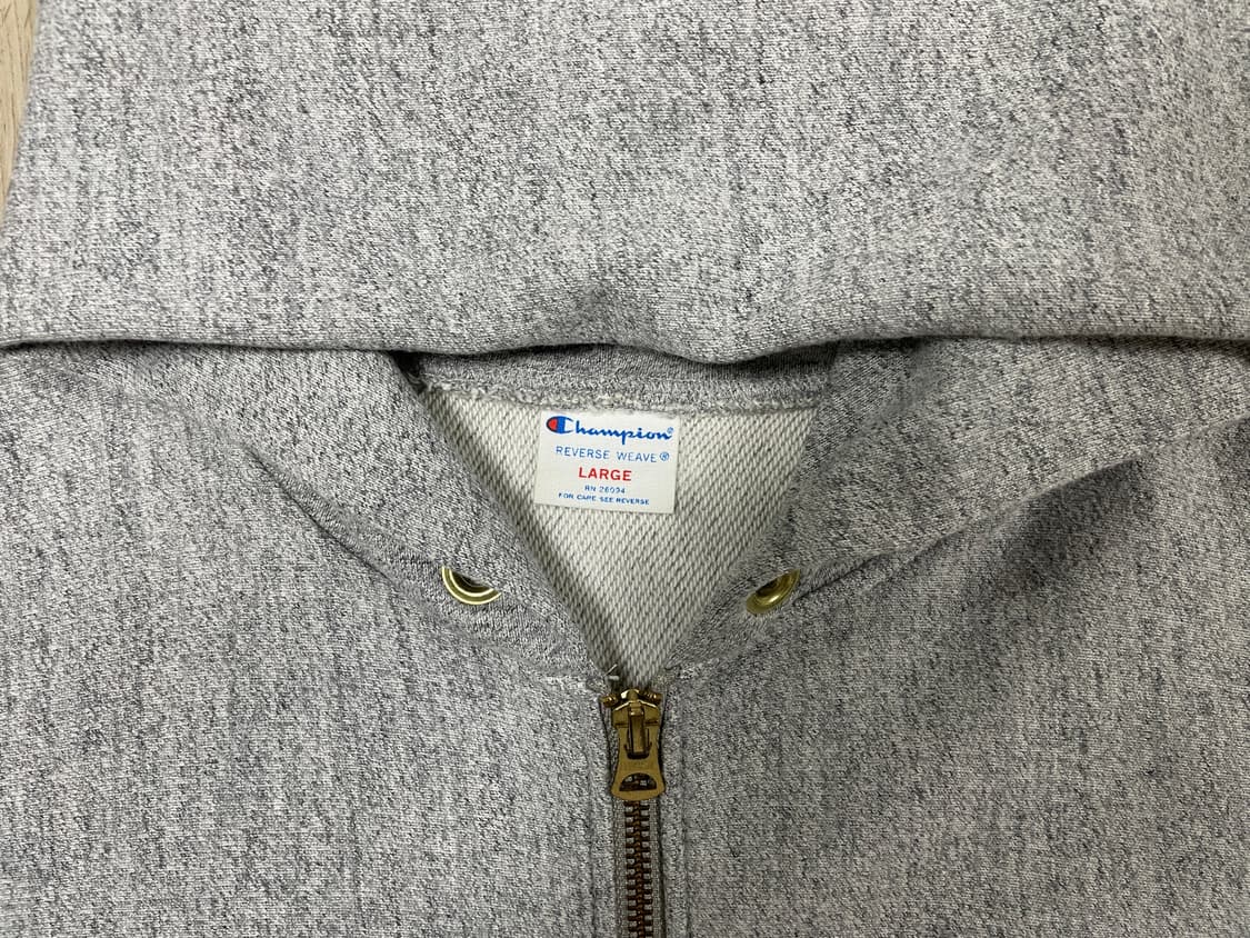 95) 80's 복각 챔피온 미군 리버스위브 후드집업(RRL&LVC&폴로 상품이미지4