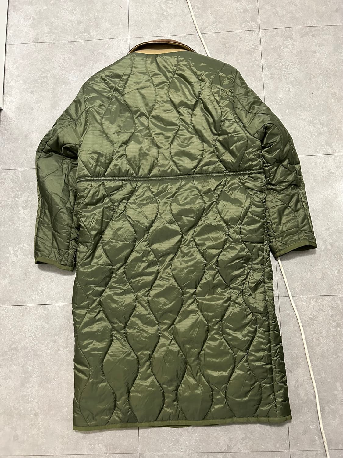 라퍼지스토어 오버사이즈  다운 퀼팅 패디드 롱 자켓   상품이미지5