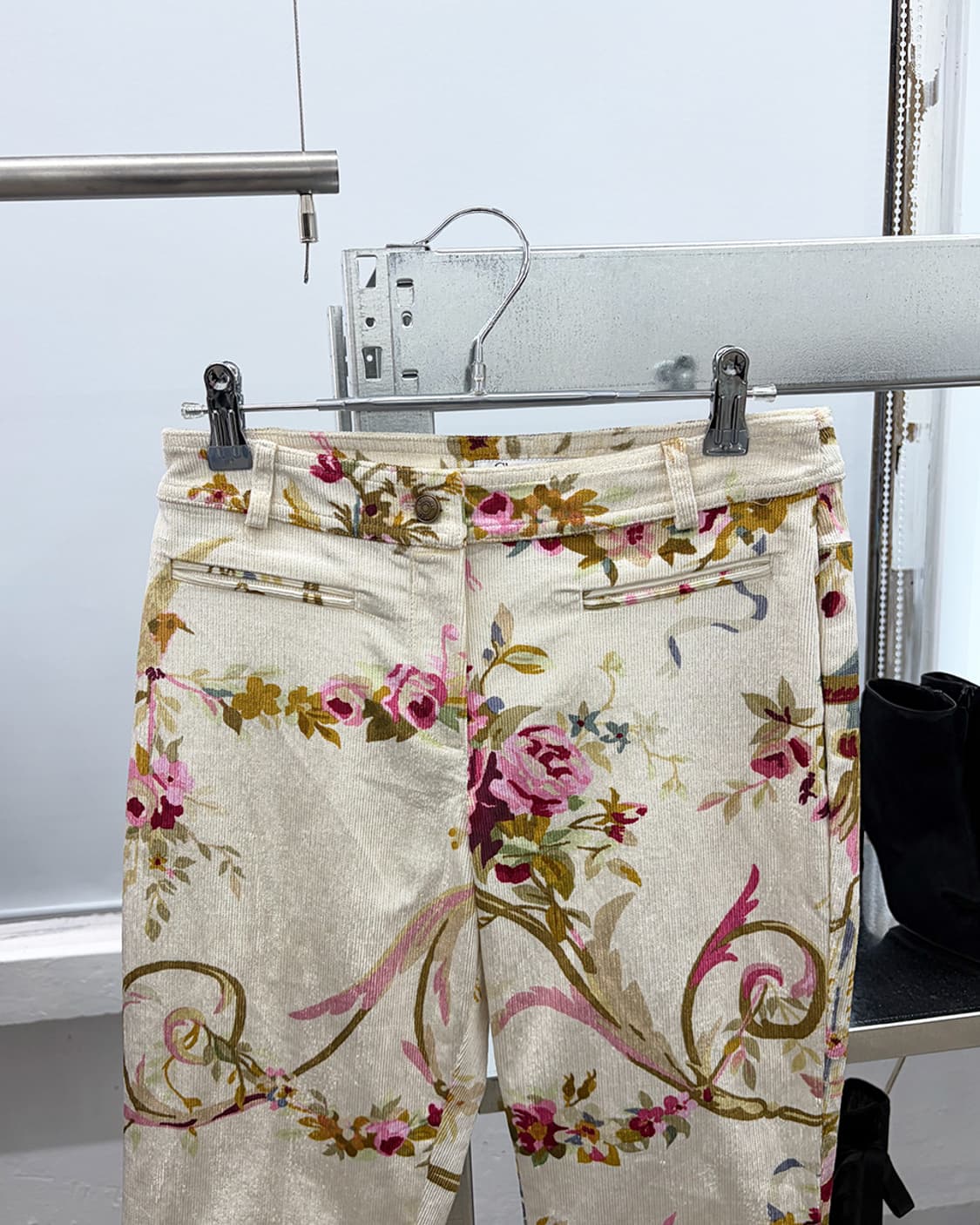 디올 by 존 갈리아노 2002F/W 플로럴 코듀로이 팬츠 상품이미지3