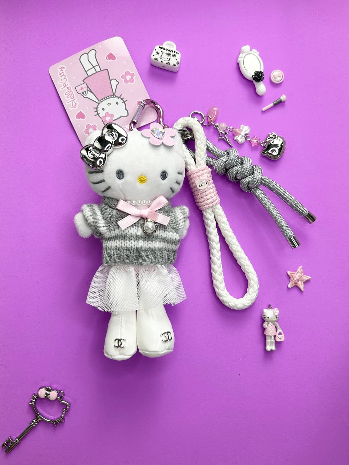 롱다리키티 커스텀키링(13) 상품이미지1