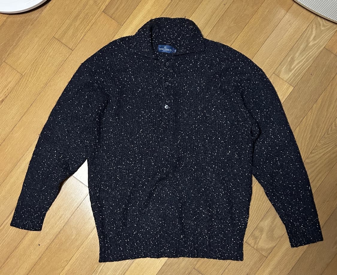 Nino cerruti 네이비 카라 니트 상품이미지1