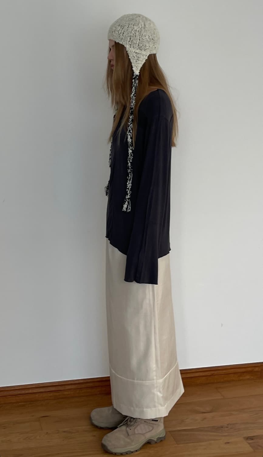 Dared | GLITTER STRIPE MAXI SKIRT (S) 상품이미지2